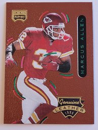 1996 Playoff Contenders Marcus Allen Genuine Leather Football Card Chiefs