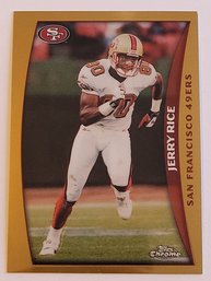 1998 Topps Chrome Jerry Rice Football Card 49ers