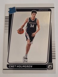 2022 Panini Optic Draft Picks Chet Holmgren Rookie Basketball Card Thunder