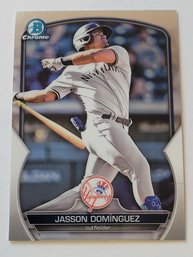 2023 Bowman Chrome Jasson Dominguez Prospect Baseball Card Yankees