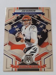 2023 Panini Mosaic Joe Burrow National Pride Football Card Bengals