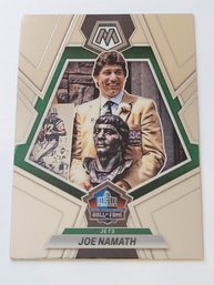 2023 Panini Mosaic Joe Namath Hall Of Fame Football Card Jets