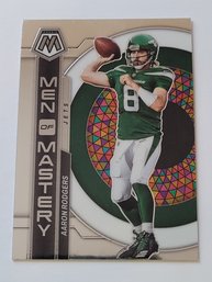 2023 Panini Mosaic Aaron Rodgers Men Of Mastery Insert Football Card Jets