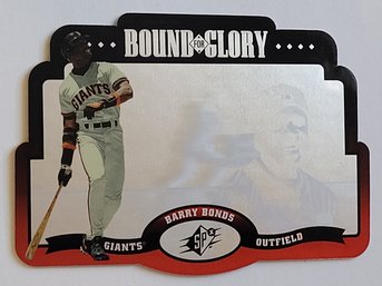 1996 Upper Deck SPx Barry Bonds Holoview Bound For Glory Die-Cut Baseball Card Giants