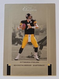 2005 Donruss Classics Ben Rothlisberger Football Card Steelers