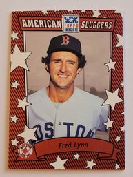 2002 Topps American Pie Fred Lynn American Sluggers Red Insert Baseball Card Red Sox