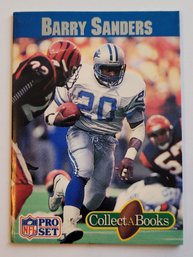 1990 Collect-A-Books Barry Sanders Football Book Lions