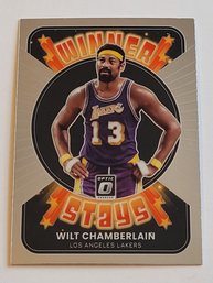 2021-22 Panini Donruss Optic Wilt Chamberlain Winner Stays Insert Basketball Card Lakers