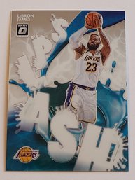 2020-21 Panini Donruss Optic LeBron James Splash Insert Basketball Card Lakers