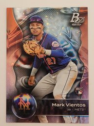 2023 Bowman Platinum Mark Vientos Rookie Foil Parallel Baseball Card Mets