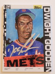 2020 Topps Project Dwight Gooden In Person Auto Baseball Card Mets