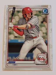 2020 Bowman Chrome Alec Bohm Prospect Baseball Card Phillies