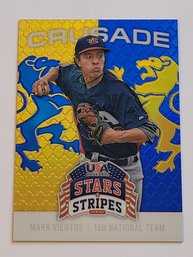 2015 Panini USA Stars & Stripes Mark Vientos Crusade Prospect Baseball Card Mets