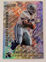 1997 Topps Stadium Club Emmitt Smith Ground Control Insert Football Card Cowboys