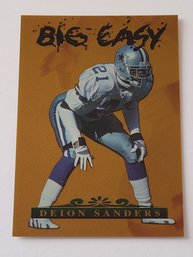 1996 Collector's Edge #'D /2000 Deion Sanders Big Easy Insert Football Card Cowboys