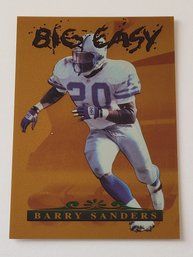 1996 Collector's Edge #'D /2000 Barry Sanders Big Easy Insert Football Card Lions