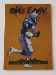 1996 Collector's Edge #'D /2000 Curtis Martin Big Easy Insert Football Card Patriots