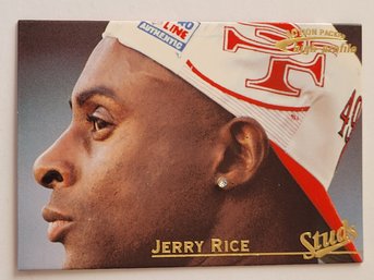 1996 Pinnacle Action Packed Studs Jerry Rice High Profile Promo Football Card 49ers #3