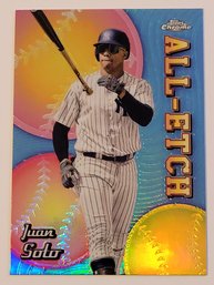 2024 Topps Chrome Juan Soto All-Etch Insert Baseball Card Yankees