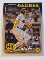 2024 Topps Chrome Jackson Merrill Rookie Baseball Card Padres