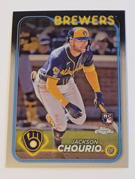 2024 Topps Chrome Jackson Chourio Rookie Baseball Card Brewers