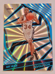 2022 Panini Chronicles #'d /75 Ray Allen Sunburst Basketball Card UCONN