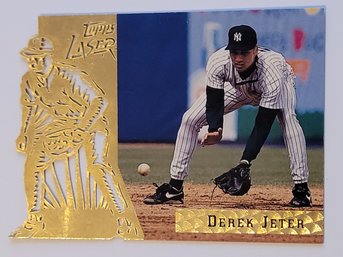 1996 Topps Laser Derek Jeter Insert Baseball Card Yankees