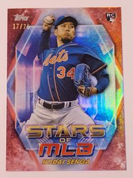 2023 Topps #'d /75 Kodai Senga Rookie Stars Of MLB Red Parallel Insert Baseball Card Mets