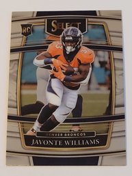 2021 Panini Select Javonte Williams Rookie Concourse Level Football Card Broncos