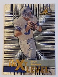 1997 Pinnacle Inscriptions Troy Aikman The Next Level Football Card Cowboys