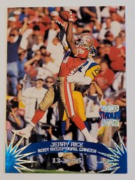 1996 Topps Stadium Club Jerry Rice Golden Moment Football Card 49ers