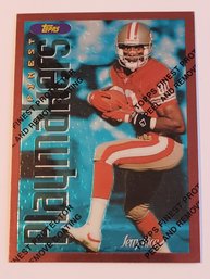 1996 Topps Finest Playmakers Bronze Jerry Rice Football Card 49ers