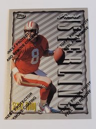 1996 Topps Finest Sterling Steve Young Silver Uncommon Football Card 49ers