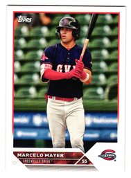 2023 Topps Pro Debut Marcelo Mayer Mojo Parallel Prospect Baseball Card Red Sox