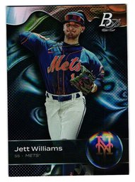 2023 Bowman Platinum Jett Williams Prospect Baseball Card Mets
