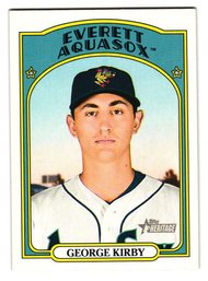 2021 Topps Heritage Minors George Kirby Prospect Baseball Card Mariners