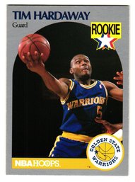 1990 NBA Hoops Tim Hardaway Rookie Basketball Card Warriors