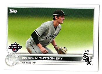 2022 Topps Pro Debut Colson Montgomery Prospect Baseball Card White Sox