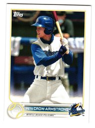 2022 Topps Pro Debut Pete Crow-Armstrong Prospect Baseball Card Cubs
