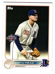 2022 Topps Pro Debut Curtis Mead Prospect Baseball Card Rays