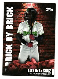 2022 Topps Pro Debut Elly De La Cruz Brick By Brick Prospect Insert Baseball Card Reds