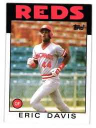 1986 Topps Eric Davis Baseball Card Reds
