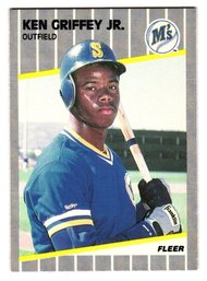 1989 Fleer Ken Griffey Jr. Rookie Baseball Card Mariners