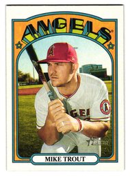 2021 Topps Heritage Mike Trout Baseball Card Angels