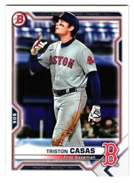 2021 Bowman Triston Casas Prospect Baseball Card Red Sox