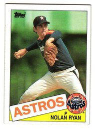 1985 Topps Nolan Ryan Baseball Card Astros
