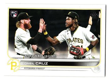 2022 Topps Update Oneil Cruz Rookie Debut Baseball Card Pirates RC