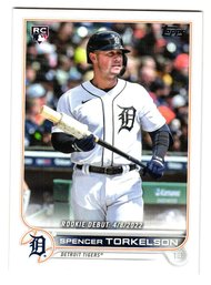 2022 Topps Update Spencer Torkelson Rookie Debut Baseball Card Tigers