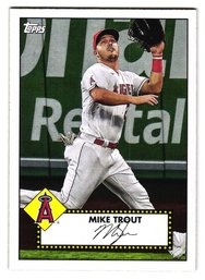 2021 Topps Mike Trout 1952 Topps Insert Baseball Card Angels