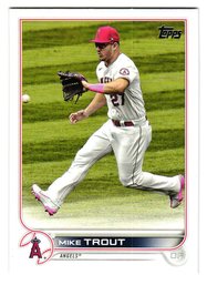 2022 Topps Mike Trout Baseball Card Angels